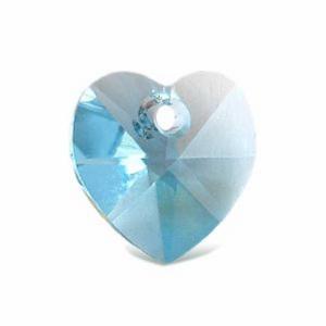 Pendentif Coeur Cristal Swarovski 40mm Chaine Argent 925