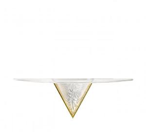Console Lumineuse Cristal Lalique Héliconia