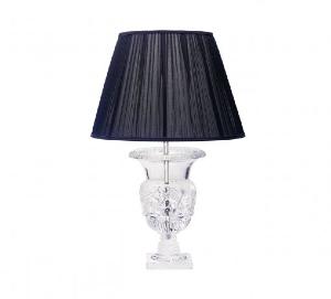 Lampe Cristal Lalique Versailles abat jour noir