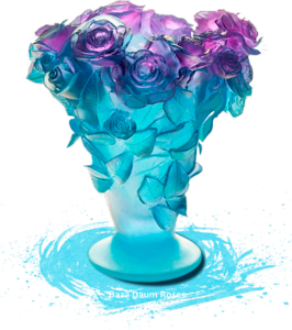 Vase Roses Daum