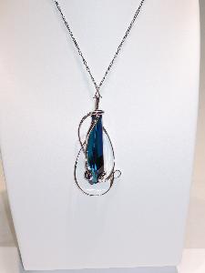 Andrea Marazzini Stalattite Cristal Swarovski bleu 