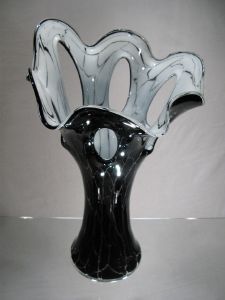 Vase Elancé Noir et blanc