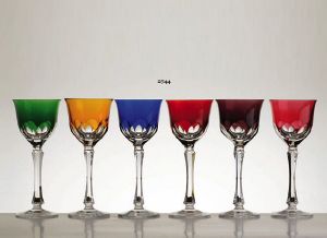 Collection Rome: Verres cristal 6 couleurs