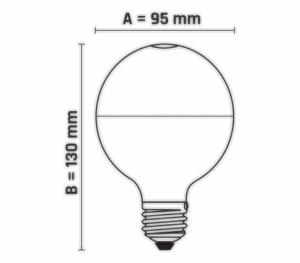 Ampoule led E27 boule 13 watts 