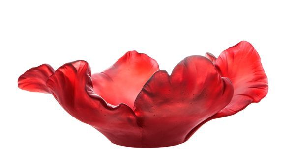 Coupe Tulipe Daum couleur rouge