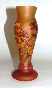 Vase Tip Gallé coquelicot jaune