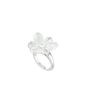 Bague Fleur de Neige Cristal Lalique Argent 925