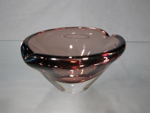 Cendrier Verre Murano améthyste 