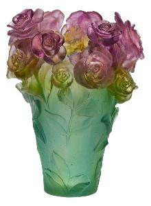 Vase Rose Passion Daum 35 cm