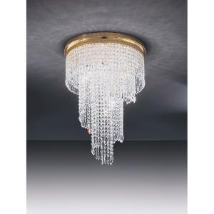 Lustre Plafonnier Cristal Murano Voltolina Collection Twister