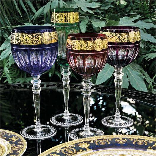 Versace Collection Verres Gala Prestige Médusa Bleu