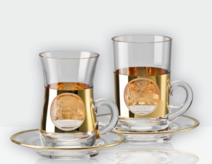 Versace :  Verre à thé Madness Or