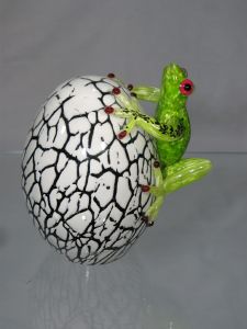 Grenouille sur oeuf Couleur