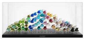 Base Aquarium Noir avec cloche transparente pour 100 Poissons Lalique 