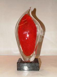  Trophée rouge Murano  