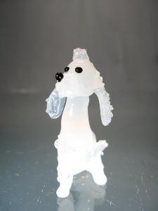 Chien Caniche miniature en cristal