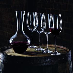 Carafe + 4 verres vin bordeaux en cristallin collection Vivendi