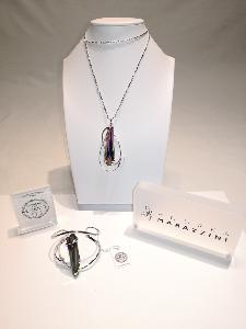 Parure ou Bijou Marazzini Stalattite Cristal Swarovski vitrail 