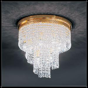 Lustre Plafonnier Cristal Murano Voltolina Collection Twister