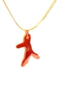  Corail Cristal Swarovski Chaine Argent 925