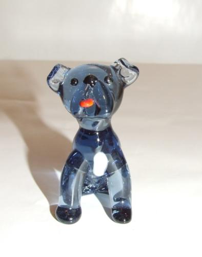 Bulldog en cristal miniature