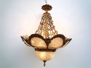 Lustre  Bronze et Verre