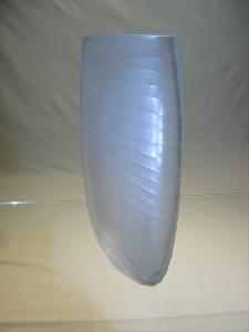 Vase Vagues blanches opaque 