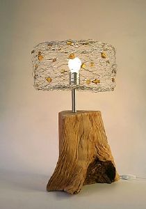 Lampe Bois et Ambre Padria