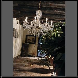 Lustre Chandelier Cristal Murano Voltolina Collection Serenade