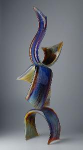 Ruban Cristal Art Murano Zanetti multicouleur calcedoine