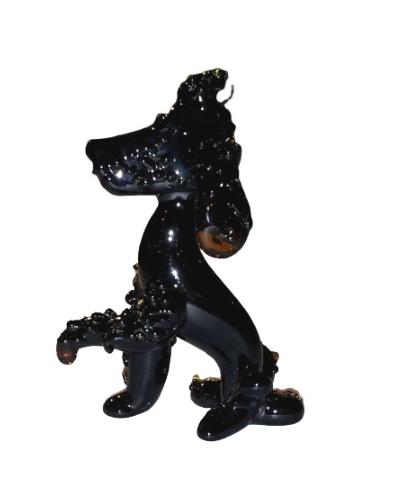 Chien Caniche miniature en cristal