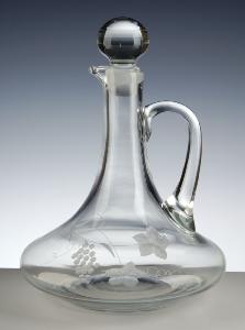 Carafe à décanter capitaine taillée grappe de raisin