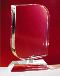 Trophée rectangle en cristal 