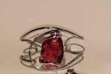 Andrea Marazzini Big Drop Cristal Swarovski rouge