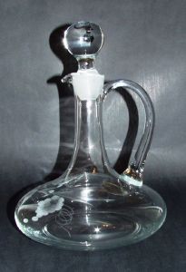 Carafe à décanter capitaine taillée grappe de raisin