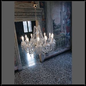 Lustre Chandelier Cristal Murano Voltolina Collection Alicante