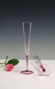 Coffret 2 Flutes Champagne Duet Cristal Moser rosaline