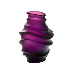 Vase Sand Violet moyen Daum par Artiste C. Ghion