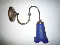 Applique Tulipe bleu art nouveau