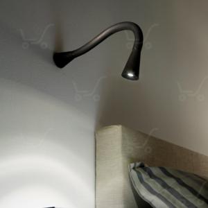 Applique Murale ou Liseuse snake W1 blanc ou noir petit