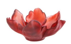 Coupelle Tulipe Daum couleur rouge
