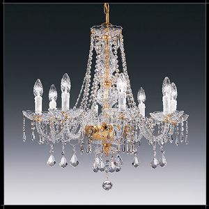 Lustre Chandelier Cristal Murano Voltolina Collection Valencia