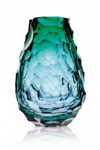 Vase Cristal Moser Stones vert et violet alexandrite
