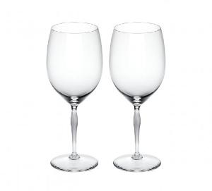 100 points Cristal Lalique Coffret 2 Verre à Bordeaux