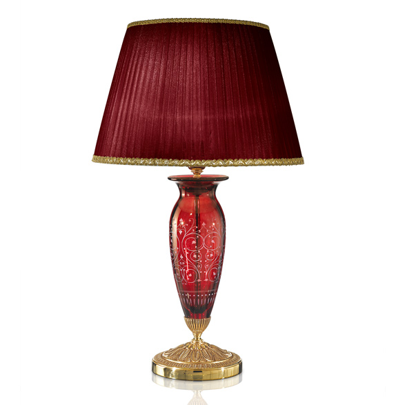 Lampe Cristal Rouge Possoni collection 7015