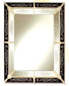 Miroir Venitien Rectangulaire 212 Venexiart Murano Véritable 