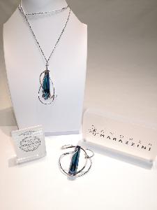 Andrea Marazzini Stalattite Cristal Swarovski bleu 