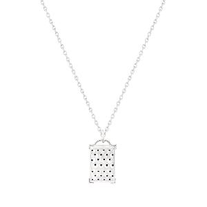 Pendentif Cristal Lalique Modèle Cactus rectangulaire 