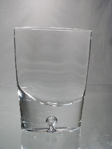 Vase Cristal Plat pour petites fleurs