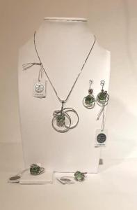 Parure Marazzini Simple Cristal Swarovski vert clair 
